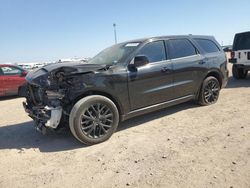 Salvage cars for sale at Amarillo, TX auction: 2015 Dodge Durango SXT