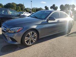 Salvage cars for sale at Riverview, FL auction: 2019 Mercedes-Benz C300