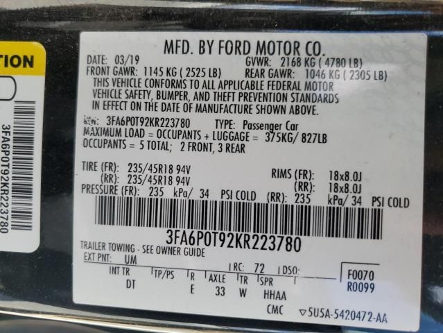 2019 Ford Fusion SE