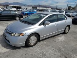 Salvage cars for sale from Copart Sun Valley, CA: 2008 Honda Civic Hybrid