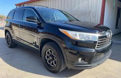 Salvage cars for sale at Grand Prairie, TX auction: 2015 Toyota Highlander XLE