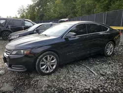 Salvage cars for sale at Waldorf, MD auction: 2016 Chevrolet Impala LT