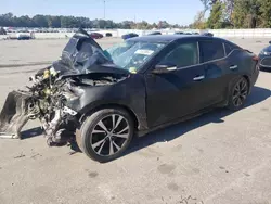 Salvage cars for sale at Dunn, NC auction: 2017 Nissan Maxima 3.5S