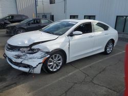 Salvage cars for sale at Vallejo, CA auction: 2015 Chrysler 200 C