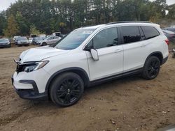 Salvage cars for sale at North Billerica, MA auction: 2021 Honda Pilot SE