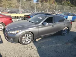 Salvage cars for sale at Waldorf, MD auction: 2015 Infiniti Q50 Base