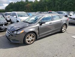 Salvage cars for sale from Copart Exeter, RI: 2018 Ford Fusion SE