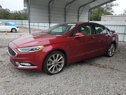 Salvage cars for sale from Copart Augusta, GA: 2017 Ford Fusion Titanium