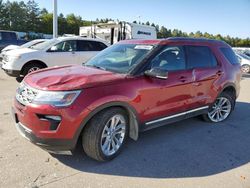 Salvage cars for sale at Eldridge, IA auction: 2018 Ford Explorer XLT