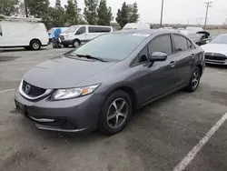 Salvage cars for sale at Rancho Cucamonga, CA auction: 2015 Honda Civic SE