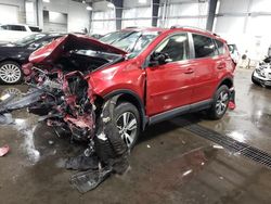 Salvage cars for sale at Ham Lake, MN auction: 2017 Toyota Rav4 XLE