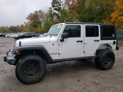 Salvage cars for sale at Candia, NH auction: 2017 Jeep Wrangler Unlimited Sport