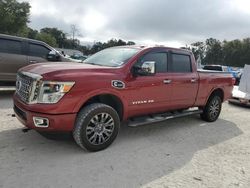 Salvage cars for sale from Copart Ocala, FL: 2016 Nissan Titan XD SL