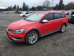 Volkswagen Vehiculos salvage en venta: 2019 Volkswagen Golf Alltrack S