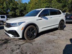 Salvage cars for sale at Austell, GA auction: 2024 Volkswagen Tiguan SE R-LINE Black