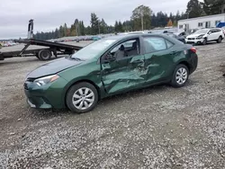 Toyota salvage cars for sale: 2015 Toyota Corolla L