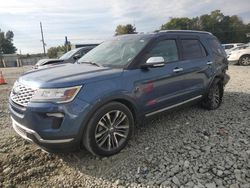 Ford Vehiculos salvage en venta: 2018 Ford Explorer Platinum