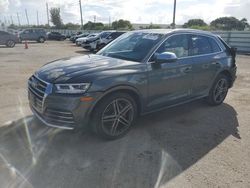 Salvage cars for sale at Miami, FL auction: 2018 Audi SQ5 Premium Plus