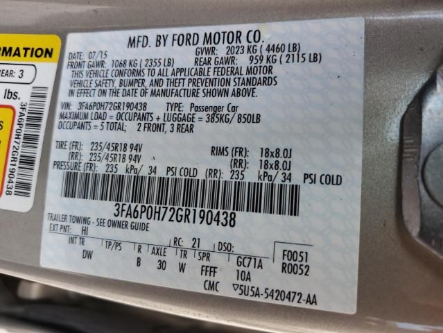 2016 Ford Fusion SE