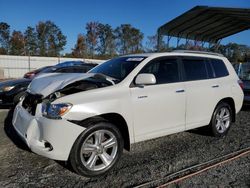 Salvage cars for sale at Spartanburg, SC auction: 2008 Toyota Highlander Limited