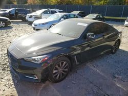 Salvage cars for sale at Waldorf, MD auction: 2017 Infiniti Q60 Base