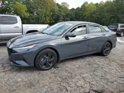 Salvage cars for sale at Austell, GA auction: 2023 Hyundai Elantra Blue