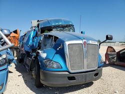 Salvage trucks for sale at Abilene, TX auction: 2017 Kenworth Construction T680