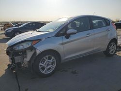 Salvage cars for sale at Grand Prairie, TX auction: 2015 Ford Fiesta SE