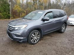 Salvage cars for sale at Cookstown, ON auction: 2016 Honda Pilot Touring