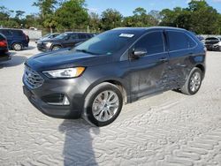 Salvage cars for sale at Fort Pierce, FL auction: 2019 Ford Edge Titanium