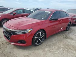 Salvage cars for sale at Riverview, FL auction: 2022 Honda Accord Sport