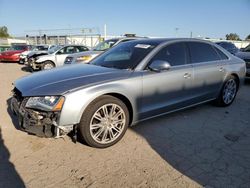 Salvage cars for sale at Dyer, IN auction: 2014 Audi A8 L Quattro