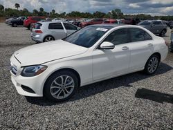 Salvage cars for sale at Riverview, FL auction: 2018 Mercedes-Benz C 300 4matic