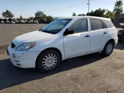 Toyota salvage cars for sale: 2004 Toyota Corolla Matrix XR