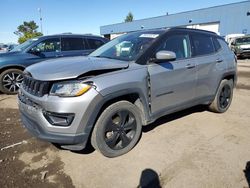 Salvage cars for sale at Woodhaven, MI auction: 2018 Jeep Compass Latitude