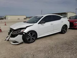 Salvage cars for sale from Copart Temple, TX: 2021 Nissan Sentra SR