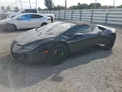 Salvage cars for sale from Copart Miami, FL: 2018 Lamborghini Huracan