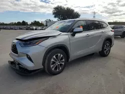 Salvage cars for sale at Orlando, FL auction: 2021 Toyota Highlander XLE