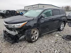 2014 Toyota Highlander Hybrid Limited en venta en Wayland, MI