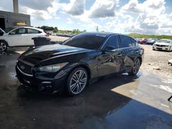 Salvage cars for sale at West Palm Beach, FL auction: 2014 Infiniti Q50 Base