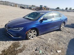 Salvage cars for sale at Earlington, KY auction: 2015 Chrysler 200 Limited