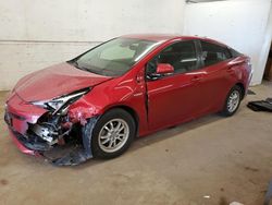 Salvage cars for sale at Ham Lake, MN auction: 2017 Toyota Prius