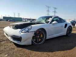 Salvage cars for sale at Elgin, IL auction: 2015 Porsche 911 Turbo