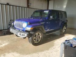 Salvage cars for sale from Copart Temple, TX: 2019 Jeep Wrangler Unlimited Sahara