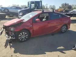 Toyota salvage cars for sale: 2022 Toyota Prius Prime LE