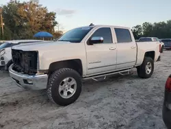 Salvage cars for sale at Ocala, FL auction: 2015 Chevrolet Silverado K1500 LTZ