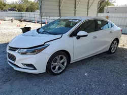 Salvage cars for sale from Copart Augusta, GA: 2017 Chevrolet Cruze Premier