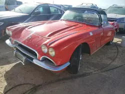 Salvage cars for sale at Riverview, FL auction: 1962 Chevrolet Corvette