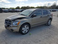 Salvage cars for sale at San Antonio, TX auction: 2007 Dodge Caliber SXT