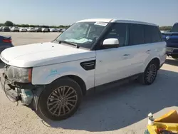 Salvage cars for sale at San Antonio, TX auction: 2013 Land Rover Range Rover Sport HSE